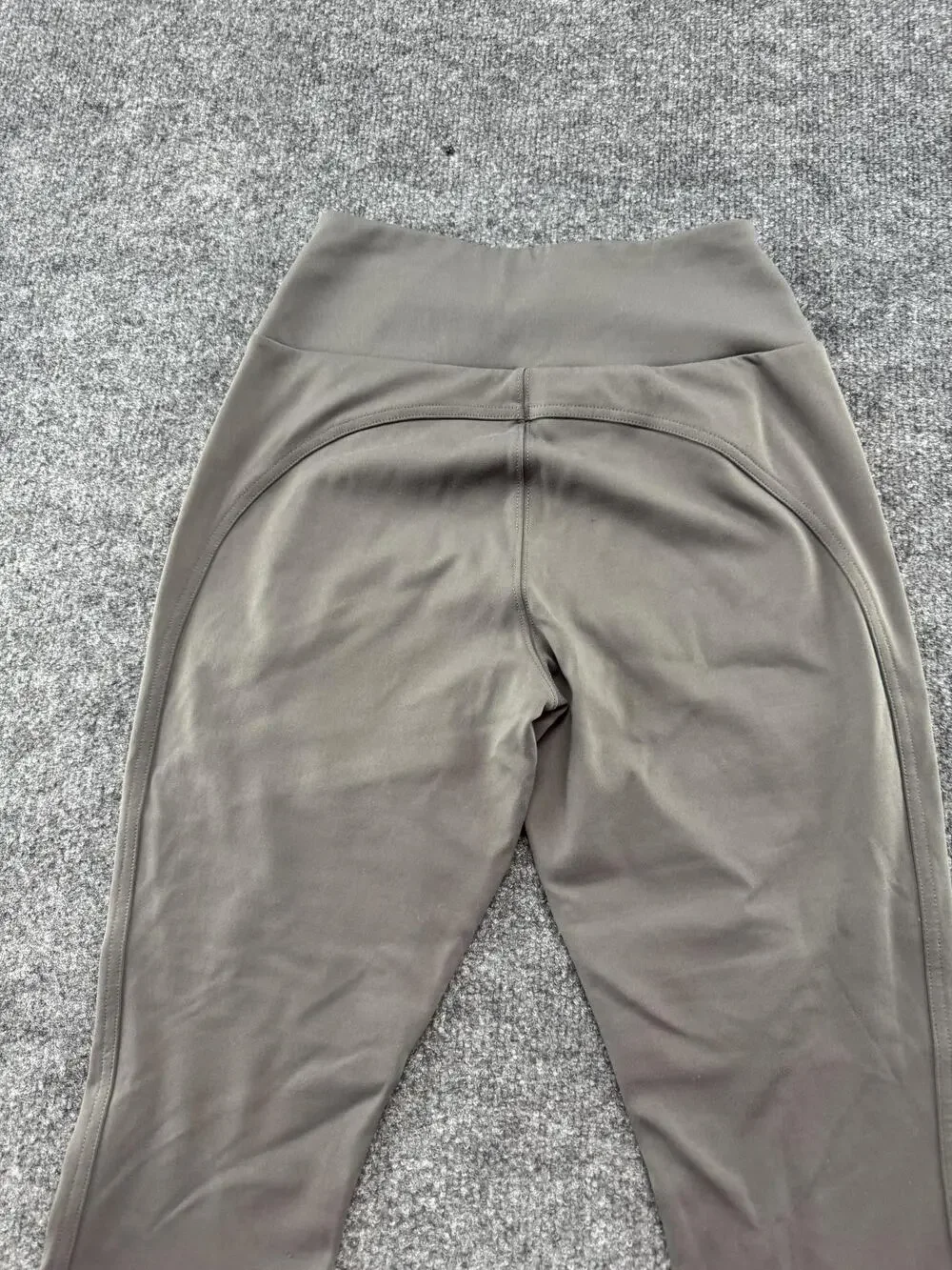 Athleta Headlands Hybrid Moto Tight Leggings Womens 4 Green Ankle Zip Pockets
